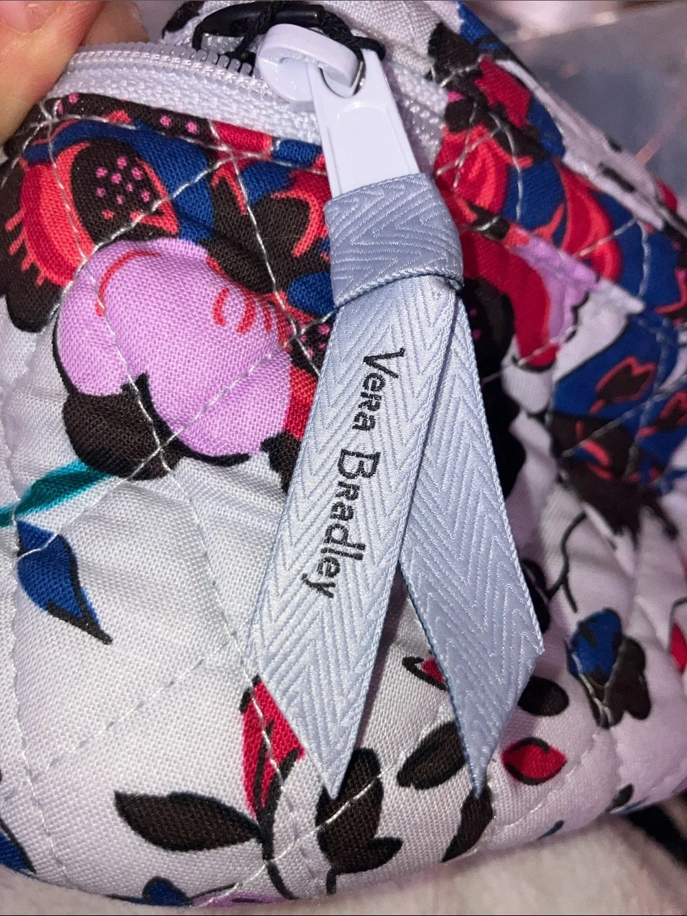 Vera Bradley quilted cosmetic